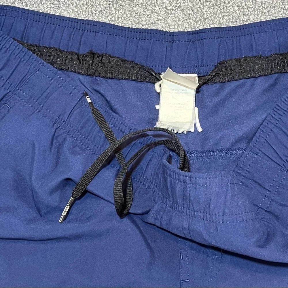 Vintage Y2K Nike Silver Tag Shorts Mens Size XL Navy Blue Athletic Drawstring